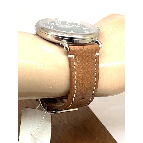 Shinola Men's Watch S0110000038 Runwell Quartz Green Dial Brown Leather 47mm - Picture 14 of 16
